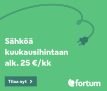 Kiiteähintainen Sähkötarjous: Fortum Vakio